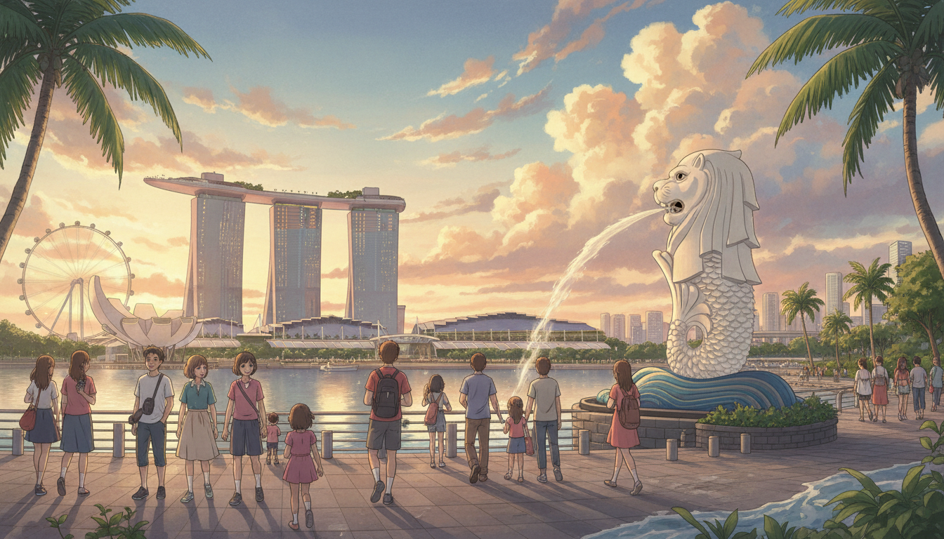 鱼尾狮公园和滨海湾步行攻略：Homejourney权威安全漫步指南