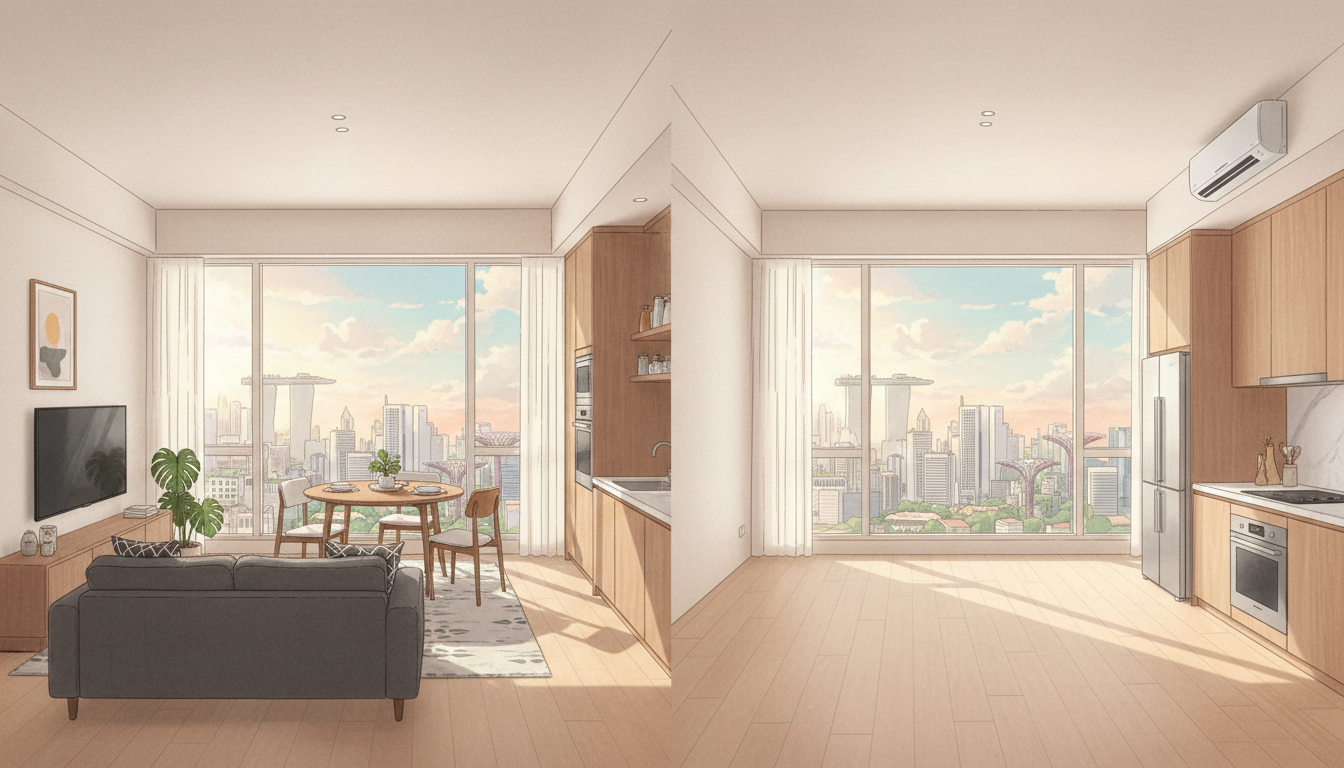 Furnished vs Unfurnished Rental Singapore: Homejourney Complete Comparison