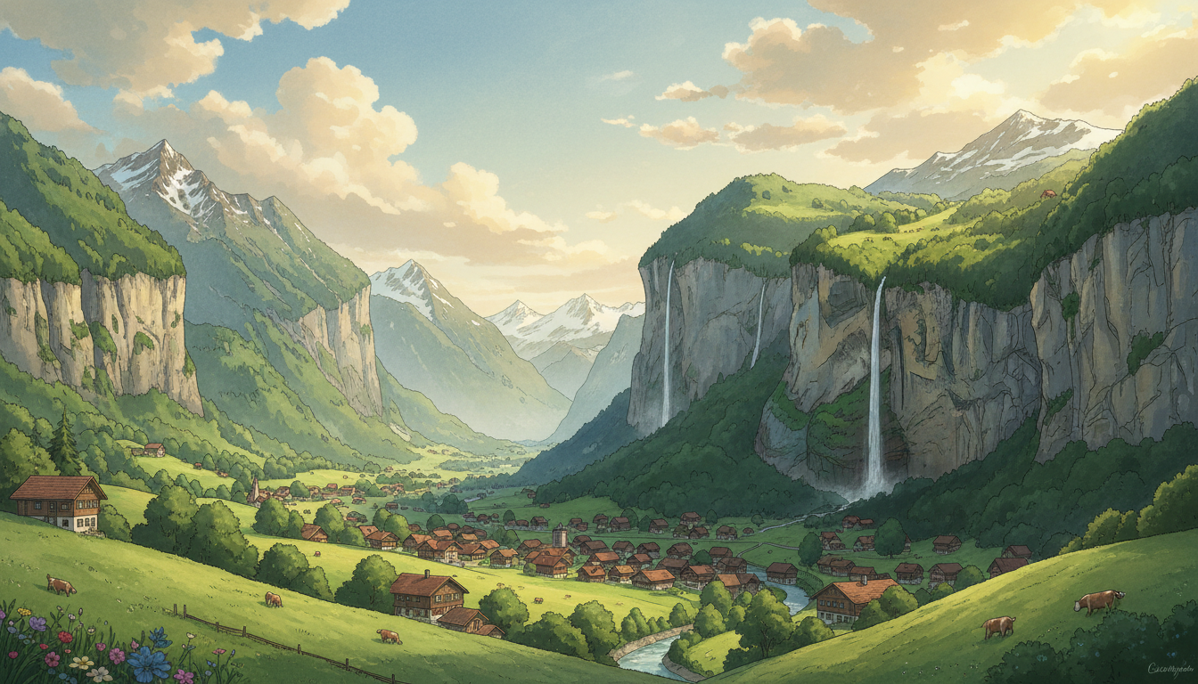 Lauterbrunnen Valley: 72 Waterfalls Guide by Homejourney