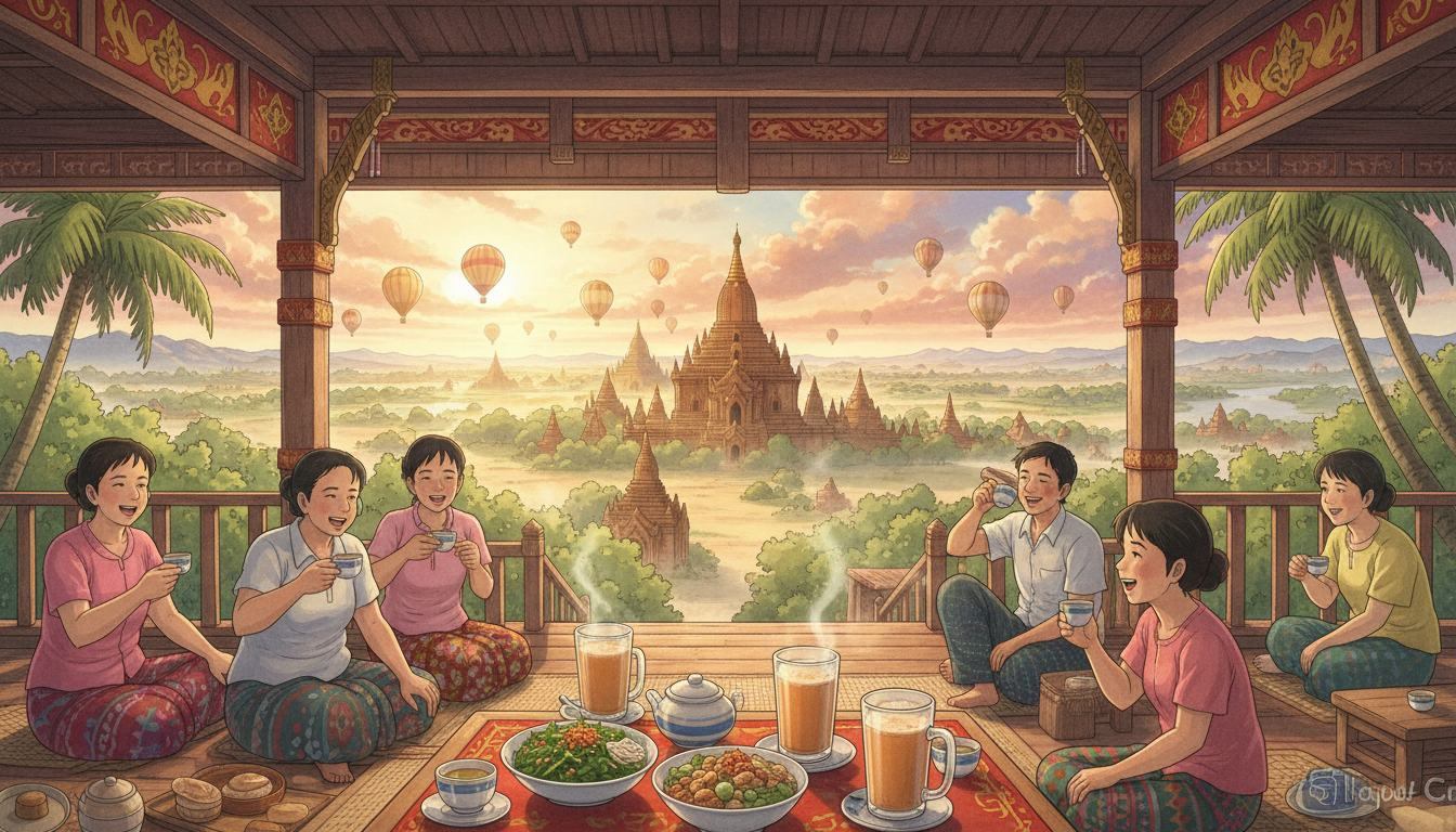 Myanmar Tea House Culture Guide: Lahpet, Milk Tea & Local Life with Homejourney
