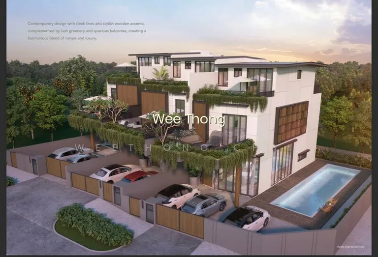LANDED7772@BRAND New Corner Terrace With Pool/Lift Walk to Tanah Merah MRT (D16) 5RM image 1 of 9