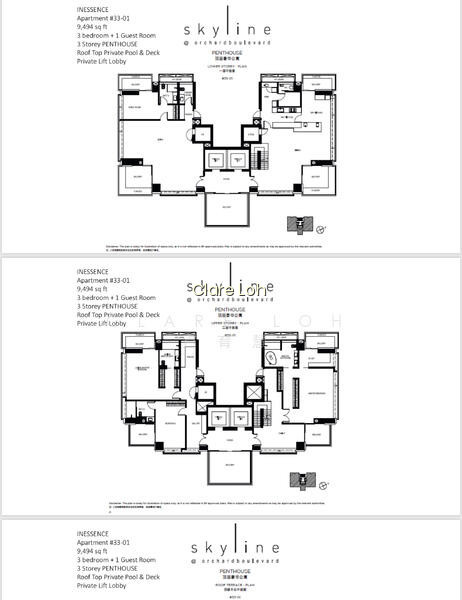 94686782永久豪华乌节路顶楼公寓出售FREEHOLD PRIME ORCHARD PENTHOUSE FOR SALE BUILT UP 9494SQFT WITH POOL photo 3