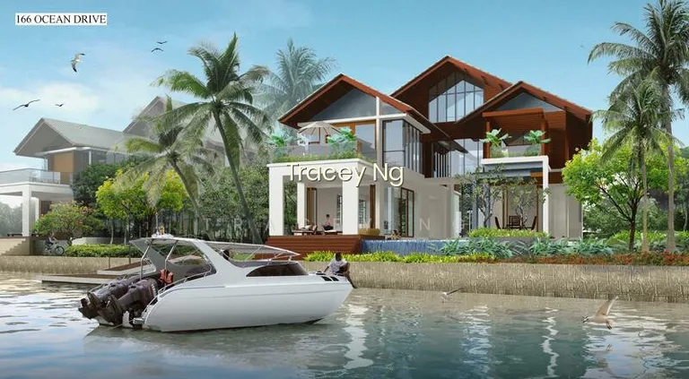 Ocean Drive New Bungalow House 99YR 2. 5 Storey W Attic/ Basement/ Pool/ Berth for Sale image 1 of 10