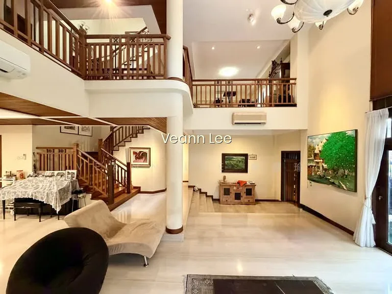 Rare Kew Estate 3-Storey Bungalow Offering Expansive Garden Space and a Pool image 1 of 10