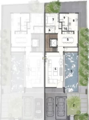 BRAND NEW WITH LIFT AND POOL, BASEMENT TO PARK 5 CARS photo 3