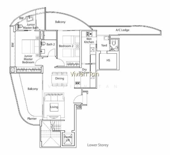 FREEHOLD TRIPLEX PENTHOUSE WITH LIFT AND PRIVATE POOL photo 2