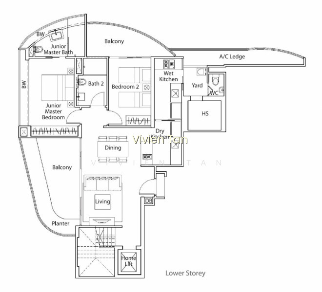 FREEHOLD TRIPLEX PENTHOUSE WITH LIFT AND PRIVATE POOL photo 3