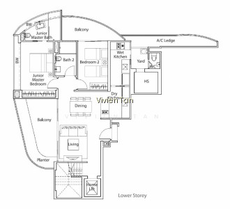 FREEHOLD TRIPLEX PENTHOUSE WITH LIFT AND PRIVATE POOL photo 4