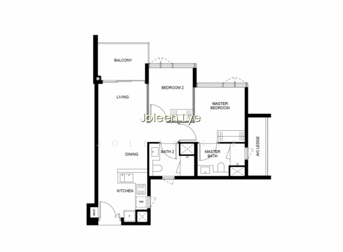 ?2-BEDDER FREEHOLD D10?CORNER UNIT?POOL VIEW?MOVE-IN CONDITION?☎️JOLEEN 8686~9040 photo 2