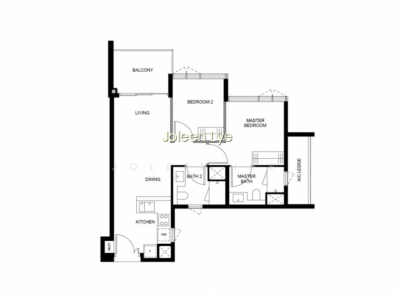 ?2-BEDDER FREEHOLD D10?CORNER UNIT?POOL VIEW?MOVE-IN CONDITION?☎️JOLEEN 8686~9040 photo 3