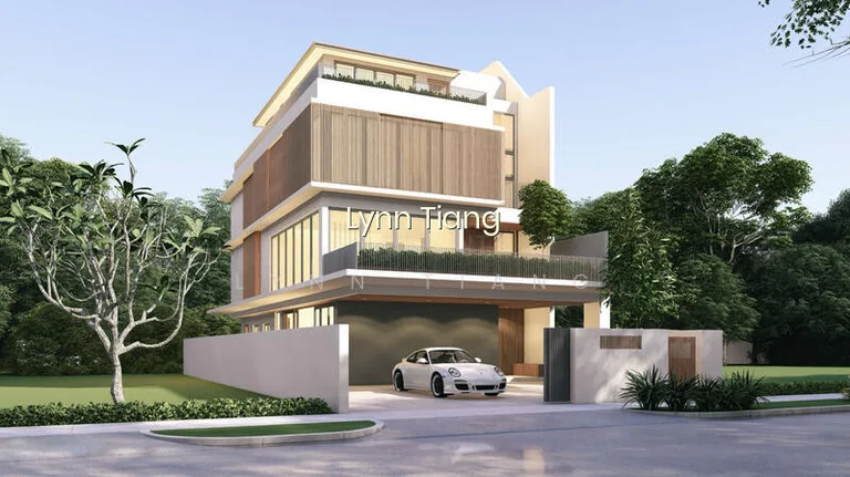 Giant Serangoon Garden Brand-New 4 Lvls Semi-D W Mezzanine, Pool, Attic & Lift image 1 of 3