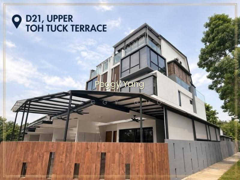 RARE PARK-FACING CORNER TERRACE NEAR BEAUTY WORLD MRT@UPPER TOH TUCK TERRACE, D21 EMINANCE LANDED image 1 of 10