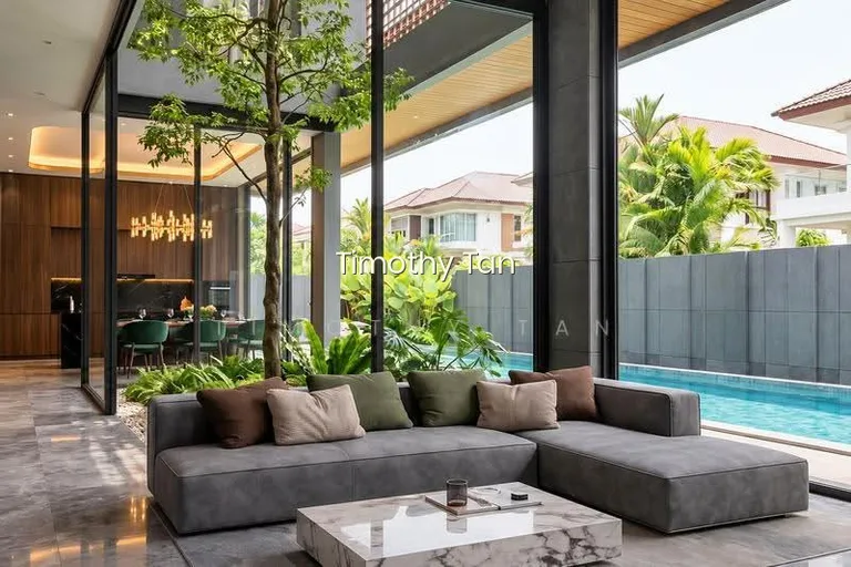 Brand New Freehold Corner Terrace With Private Pool & Lift at Seletar image 1 of 6