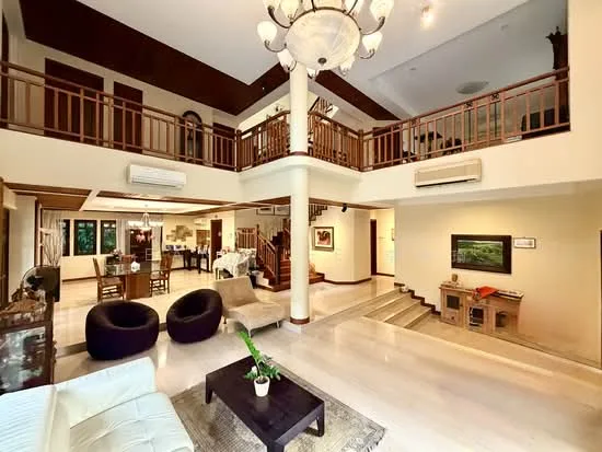 Rare Kew Estate 3-Storey Bungalow Offering Expansive Garden Space and a Pool image 1 of 10