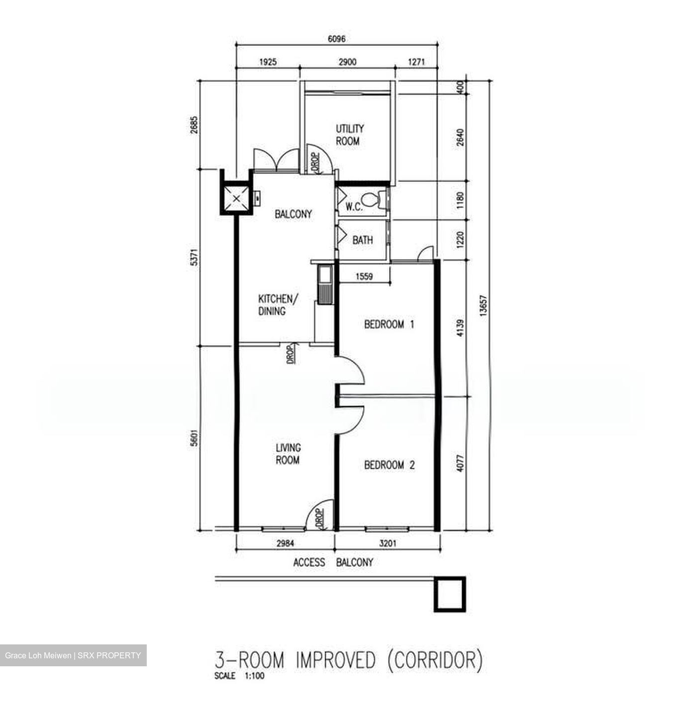 Blk 12 TOA PAYOH COURT (Toa Payoh), HDB 3 Rooms - For Sale photo 3
