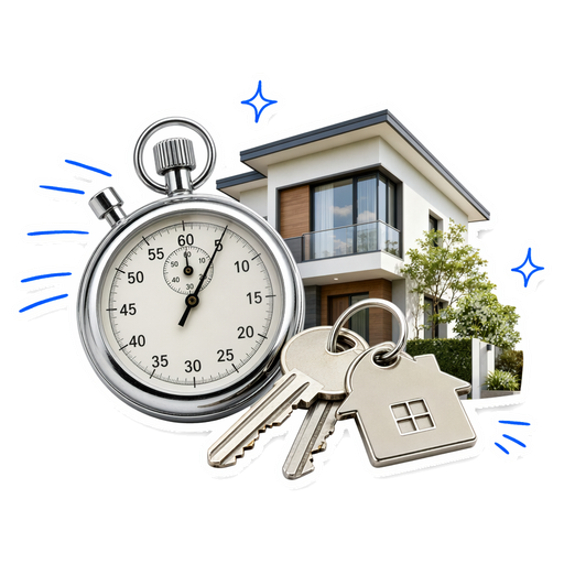 Fast home loan quote sticker